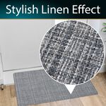 JVL Elegance Grey Door Mat 50cm x 75cm