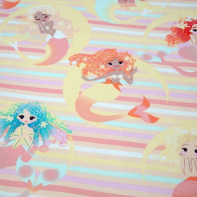 WEST-COAST MERMAIDS Single Fitted Sheet