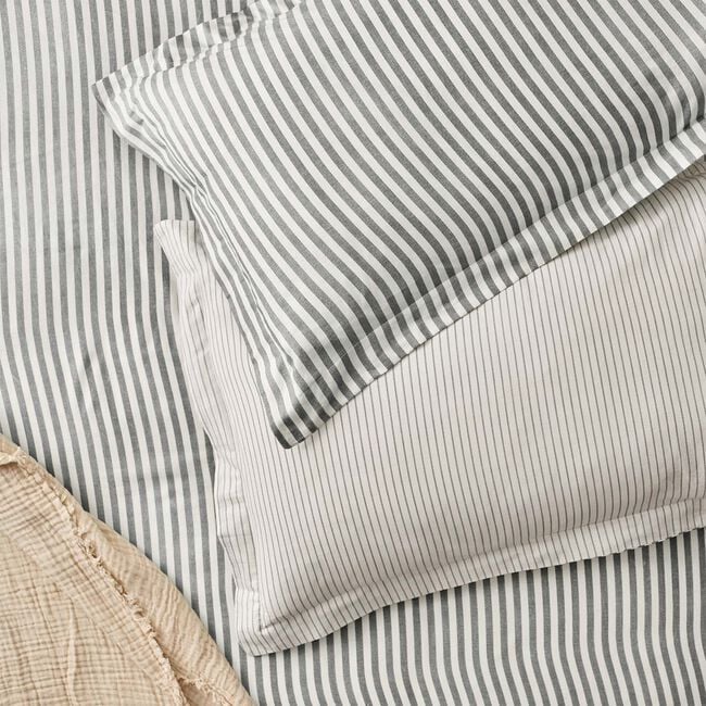 HEBDEN Oxford Pillowcase Pair Grey