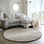 Mesmerise Natural Wool Round Rug