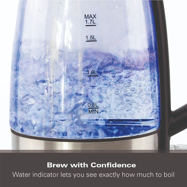 Hamilton Beach 1.7L Glass Kettle
