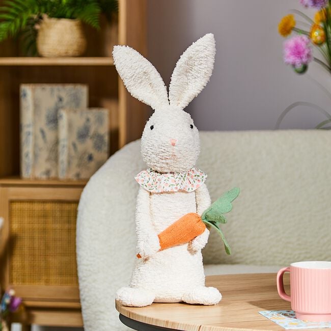 Easter Rabbit Holding Carrot