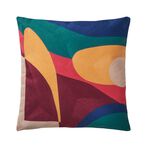 Crewel Abstract Cushion 45cm x 45cm - Multi