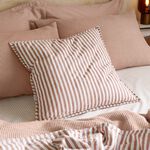 HEBDEN STRIPE PECAN 55X55 CUSHION 