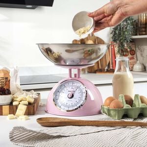 Salter Retro Pink Mechanical Scale