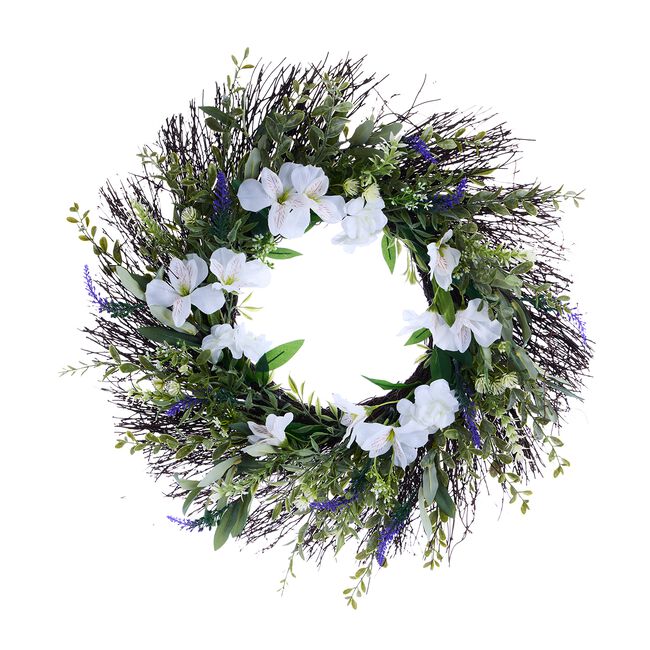 Lavender & Cream Floral Wreath