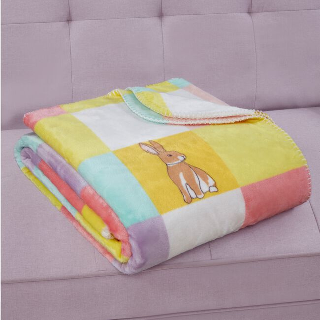 Blossom Lane Spring Blocks Throw 150cm x 200cm 