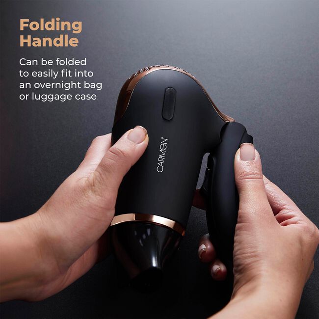 Carmen Noir Travel Hair Dryer