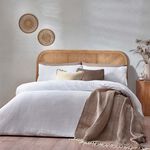 SINGLE DUVET COVER Chunky Waffle White