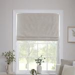 BLACKOUT & THERMAL TEXTURED NATURAL 90X140cm Roman Blind