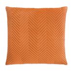 Triangle Stitch Cushion 58x58cm - Orange