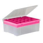 Wham 38cm Organiser Box With 19 Insert Pink