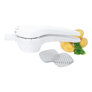 Judge White Potato Masher with 2 Discs
