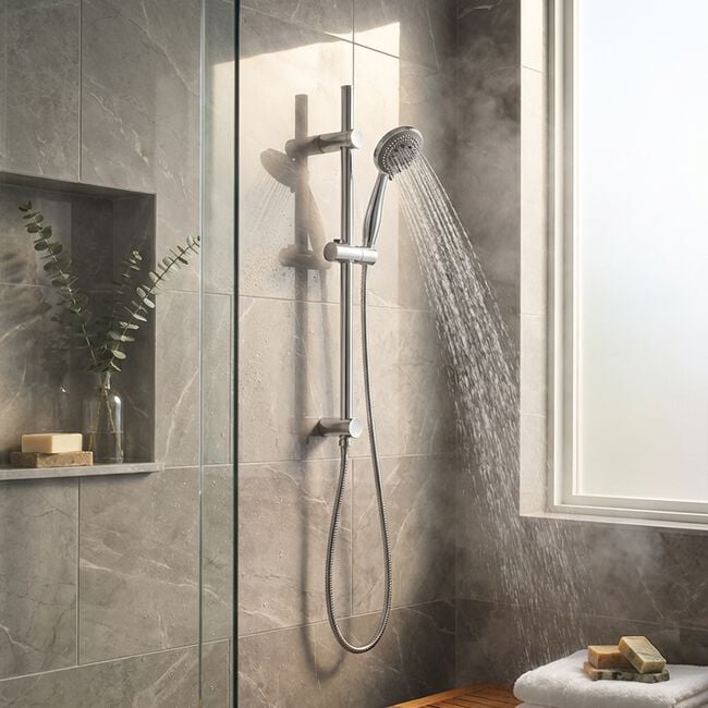 De Vielle 5 Function Chrome Shower Set