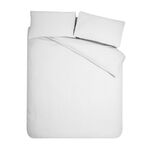 CATHERINE LANSFIELD SINGLE DUVET COVER Crinkle Seersucker White