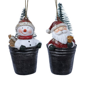 Santa/Snowman In Bucket