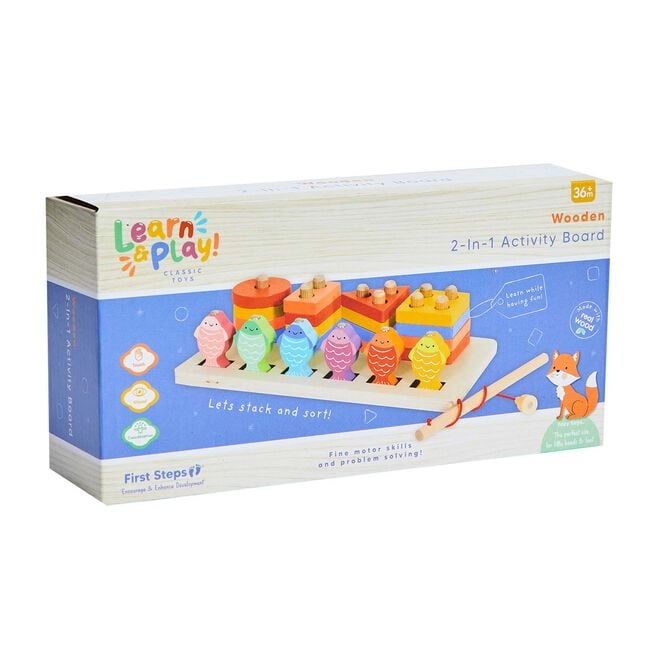Learn & Play Stack & Sort Wooden Set