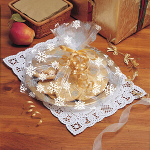 Snowflake 6 Cello Basket Bags