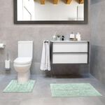 COTTON BRICK DUCK EGG 50x50 Pedestal Mat