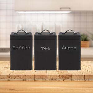 Set of 3 Canisters - Matt Black