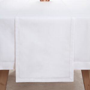 Dobby Stitch White 229x36cm Table Runner