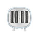 SALTER RETRO BLUE CURVED BODY 4 Slice Toaster