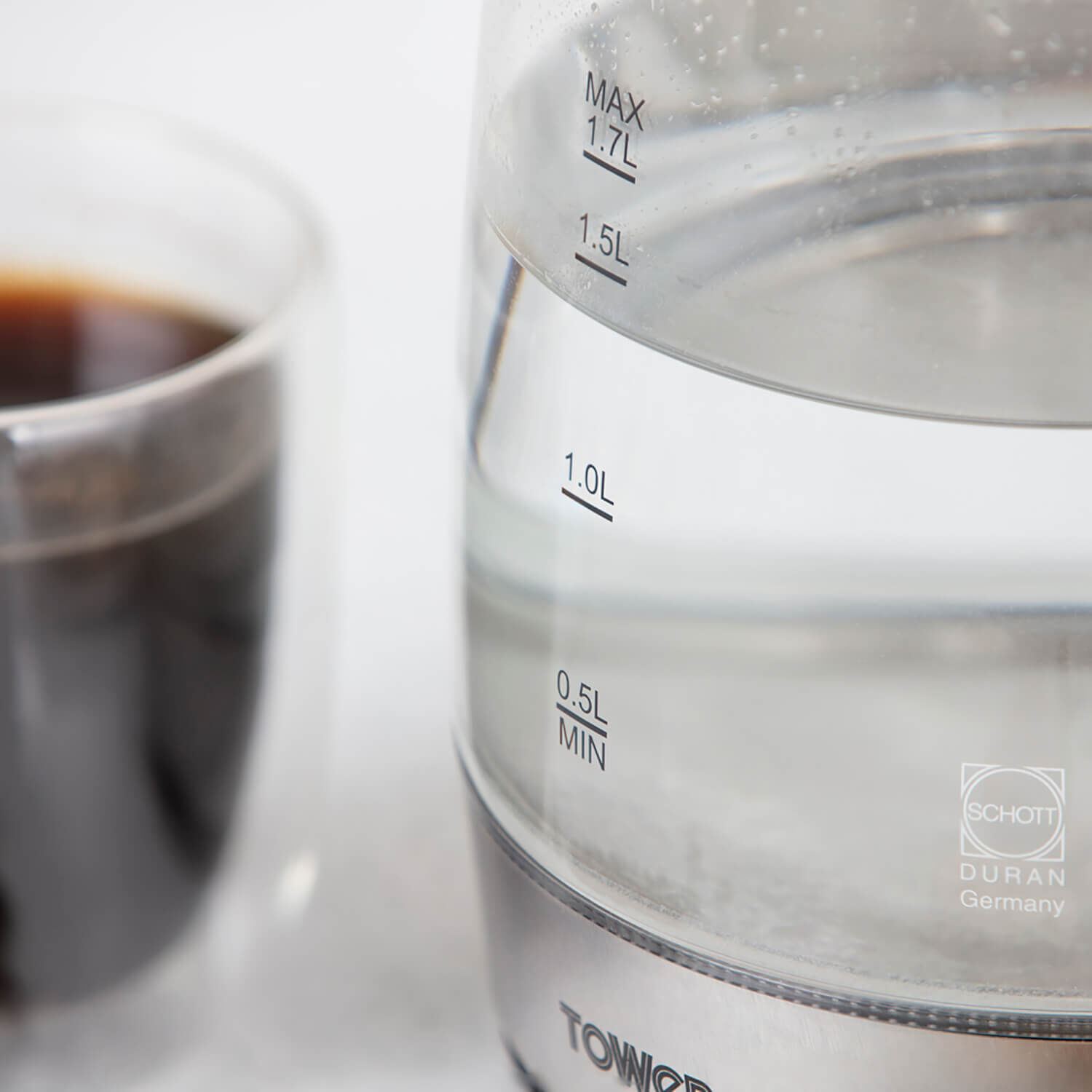 Tower Rapid Boil Glass Kettle 1.7L Home Store + More