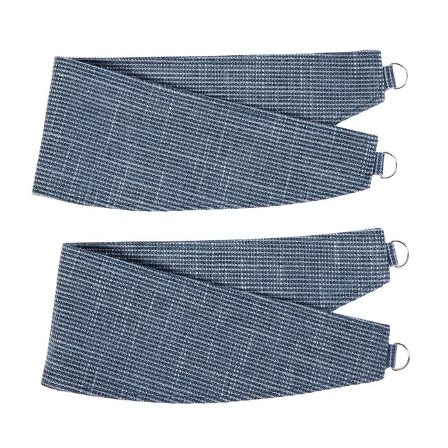 NIGHTSHADE BASKETWEAVE NAVY PAIR Tiebacks