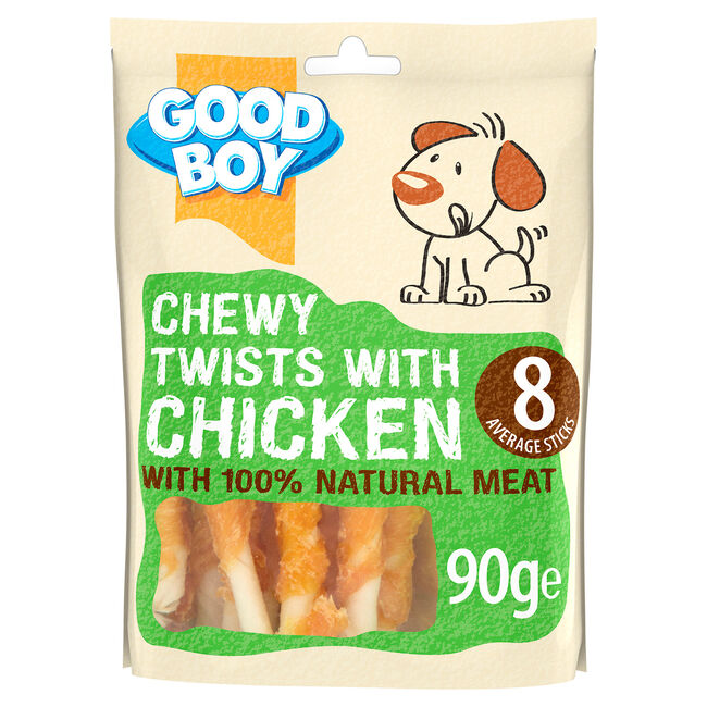 Good Boy Chewy Twists With Chicken 90g Dog Treat