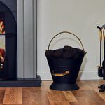 Silverflame Waterloo Coal Bucket with Brass Handle