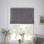 BLACKOUT & THERMAL TEXTURED SLATE 90X140cm Roman Blind