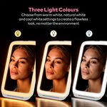 Carmen Rechargeable LED Cosmetic Mirror With Light
