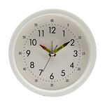 CHILDRENS TABLE CLOCK White 12cm