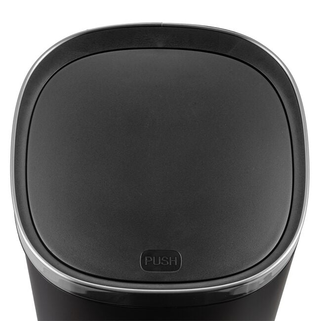 40L Newport Push Bin - Black