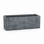 PORTO Large Dark Grey Marble Pot