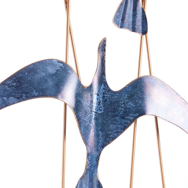 Flock of Birds Metal Wall Art 31.5cm x 89.5cm