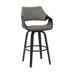 BECKETT Barstool Woven Grey