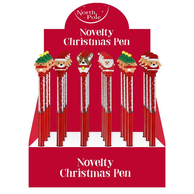 Christmas Glitter Character Pen