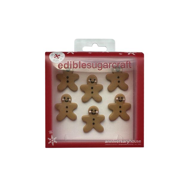 Happy Gingerbread Edible Cake Toppers