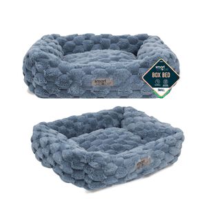 TEXTURED SQUARE PET BED SMALL 46X36X15CM