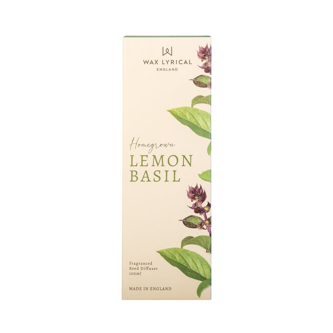 Wax Lyrical Home Grown 100ml Lemon Basil Diffuser