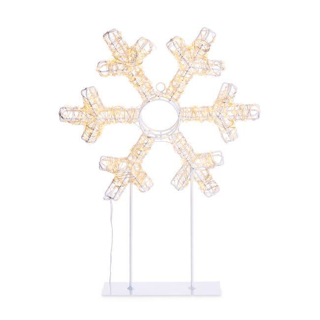 Warm White Snowflake Silhouette Light