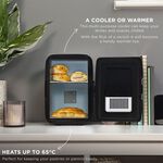 Russell Hobbs 4L Black Mini Cooler/Mini Fridge