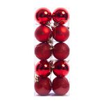 Red Bauble Set - 20 Pack