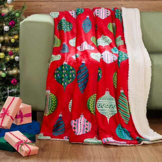 Ruane Bauble Sherpa Throw 127cm by 152cm