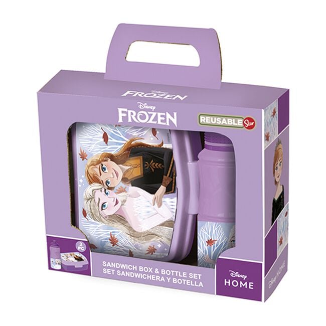 Disney Frozen Kids Lunch Box & Water Bottle Set