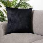 TRIANGLE STITCH BLACK 58x58 Cushion