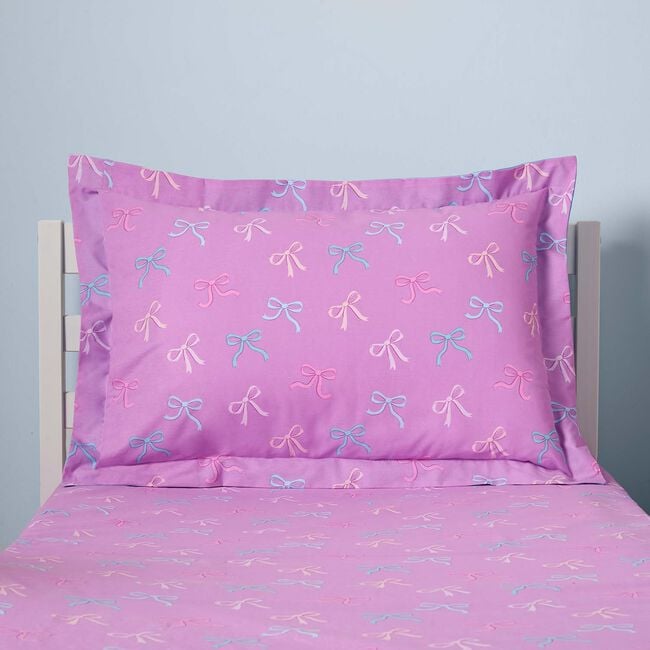 Nicole Day Unicorn Bows Oxford Pillowcase Pair