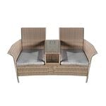 Verona Rattan Companion Bench