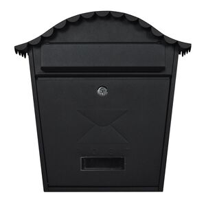 Postplus Traditional Letterbox Matt Black